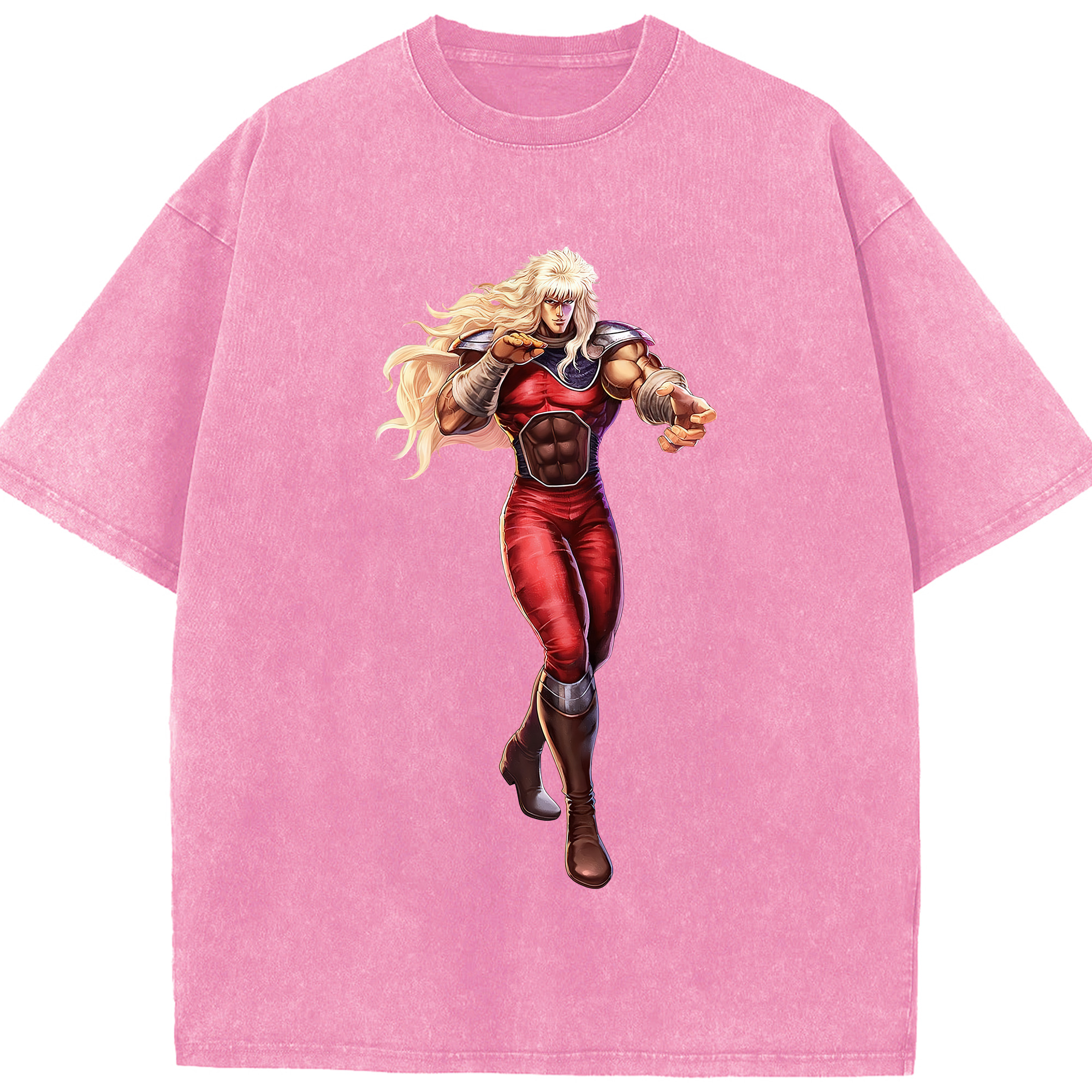 （画像用） 北斗の拳 Fist of the North Star 綿100% ヴィンテージ風 半袖Tシャツ（フロントプリント）
